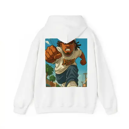 Anime Hip Hop Fighter Running City Street
