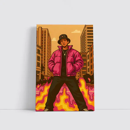 Hip Hop Man Urban Street Art Illustration