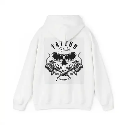 Tattoo Studio Skull Crossed Machines California