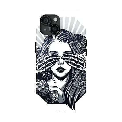 Skeleton Hands Woman Roses Dice Tattoo Art