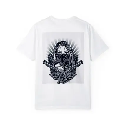 Gangster Girl Bandana Crossed Guns Roses