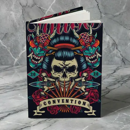 Geisha Skull Tokyo Tattoo Convention Dark Art