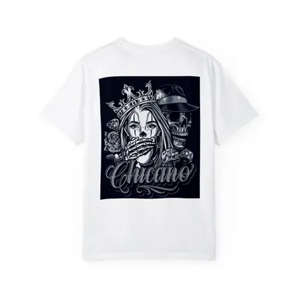 Chicano Skull Crown Queen Tattoo Art
