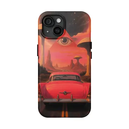 Retro Classic Car Surreal Desert Eye