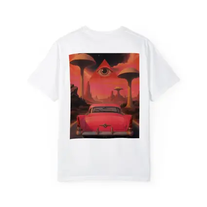 Retro Classic Car Surreal Desert Eye