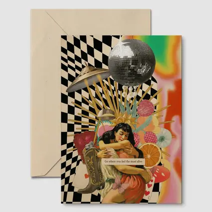 Go Where You Feel Most Alive Collage Art