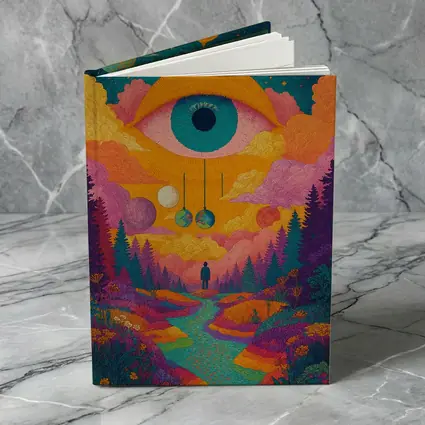 Psychedelic Eye Sky Forest Surreal Art