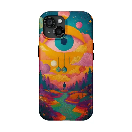 Psychedelic Eye Sky Forest Surreal Art
