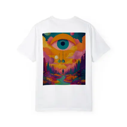 Psychedelic Eye Sky Forest Surreal Art