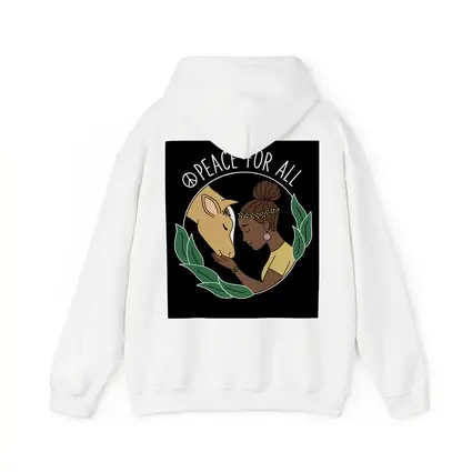 Peace For All Girl and Horse Art