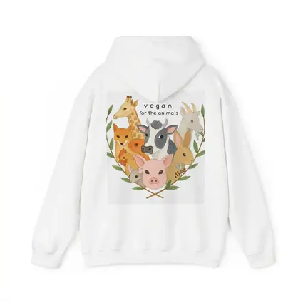 Vegan For The Animals Watercolor Art
