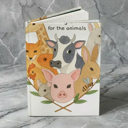 Vegan For The Animals Watercolor Art