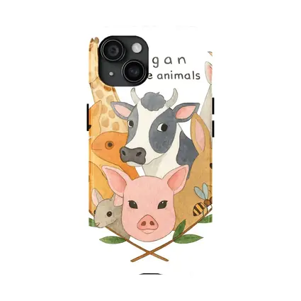 Vegan For The Animals Watercolor Art