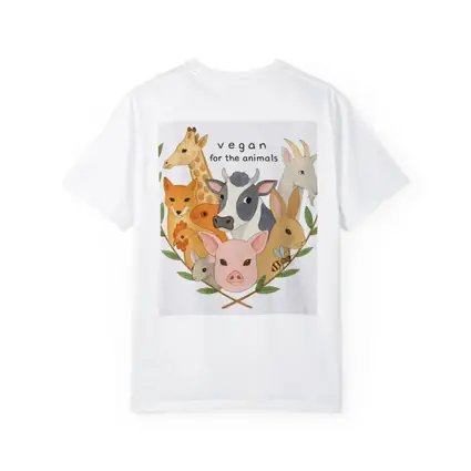 Vegan For The Animals Watercolor Art