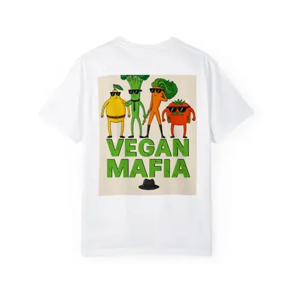 Vegan Mafia Funny Vegetable Characters Cartoon Art