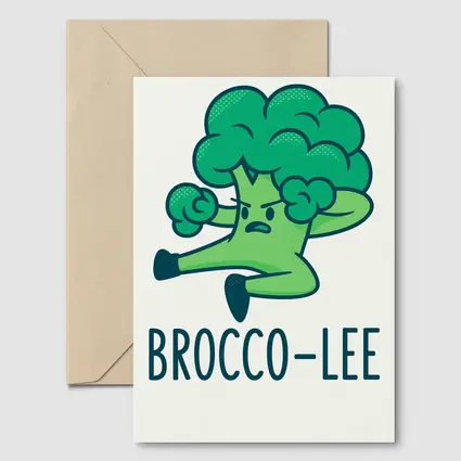 Brocco Lee Funny Martial Arts Broccoli Character