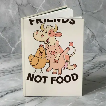 Friends Not Food Cute Farm Animals Cartoon