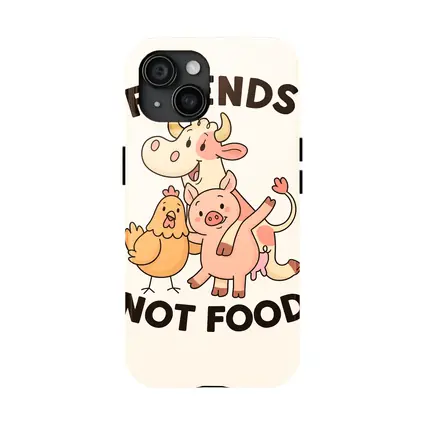 Friends Not Food Cute Farm Animals Cartoon