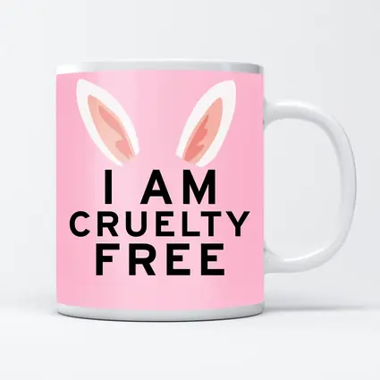I Am Cruelty Free Bunny Ears Pink