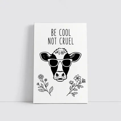 Be Cool Not Cruel Cow Sunglasses Floral
