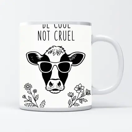 Be Cool Not Cruel Cow Sunglasses Floral