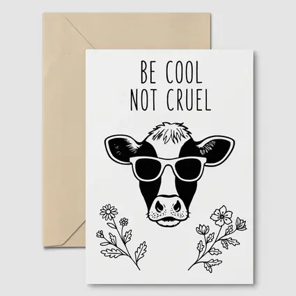 Be Cool Not Cruel Cow Sunglasses Floral