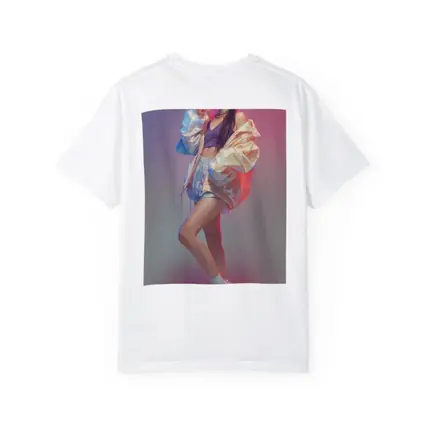 K-Pop Girl Pastel Gradient Fashion Portrait