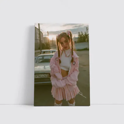 Pink Outfit Girl Urban Street Sunset