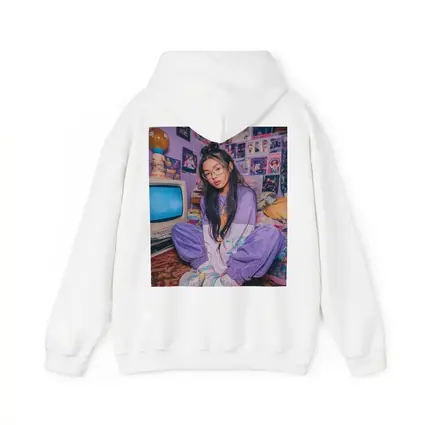 Y2K Aesthetic Girl Retro Bedroom Purple