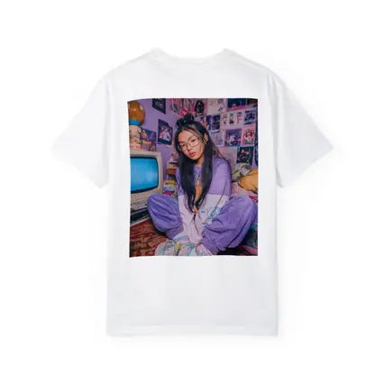 Y2K Aesthetic Girl Retro Bedroom Purple