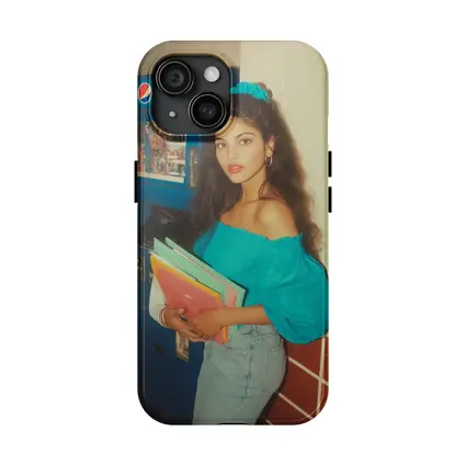 Retro Eighties Girl School Hallway Pepsi