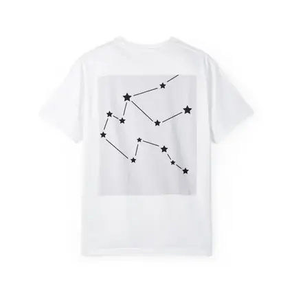 Aquarius Constellation Star Map White Background