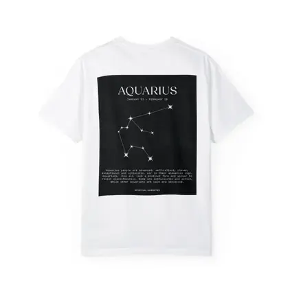 Aquarius Zodiac Constellation Dark Background Art
