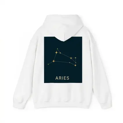 Aries Constellation Gold Stars Dark Background