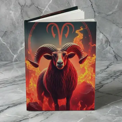 Aries Ram Fire Zodiac Sign Art