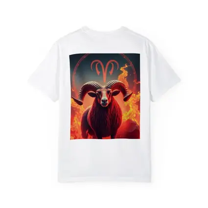 Aries Ram Fire Zodiac Sign Art