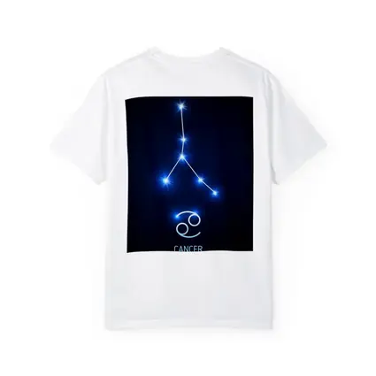 Cancer Zodiac Constellation Glowing Blue Stars