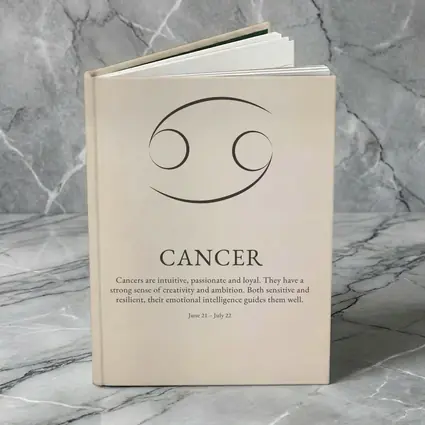 Cancer Zodiac Sign Minimalist Beige Art