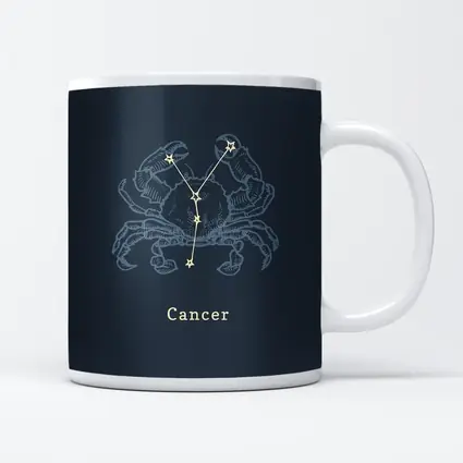 Cancer Zodiac Crab Constellation Dark Blue