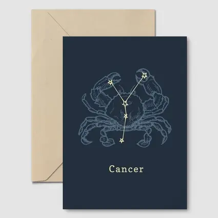 Cancer Zodiac Crab Constellation Dark Blue