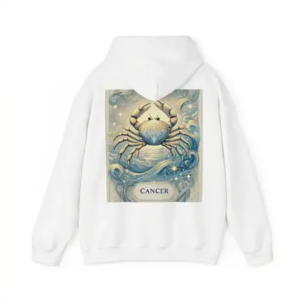 Cancer Zodiac Crab Celestial Blue Illustration