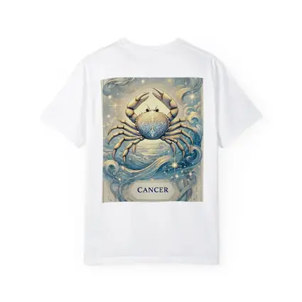 Cancer Zodiac Crab Celestial Blue Illustration