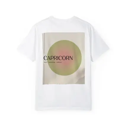Capricorn Zodiac Sign Minimal Sage Circle