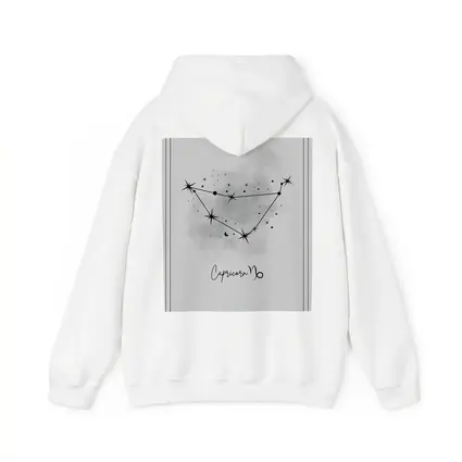 Capricorn Constellation Star Map Gray Art