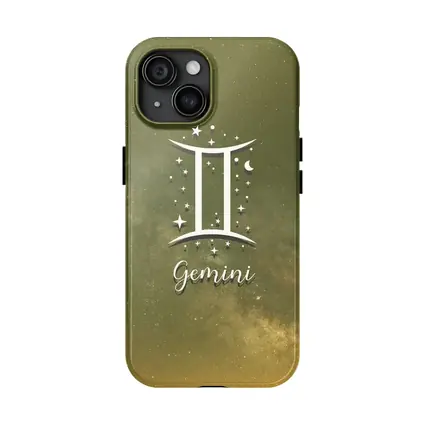 Gemini Zodiac Symbol Starry Night Sky