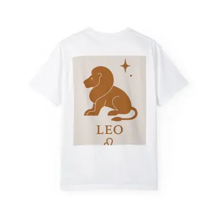 Leo Zodiac Sign Lion Celestial Beige Art