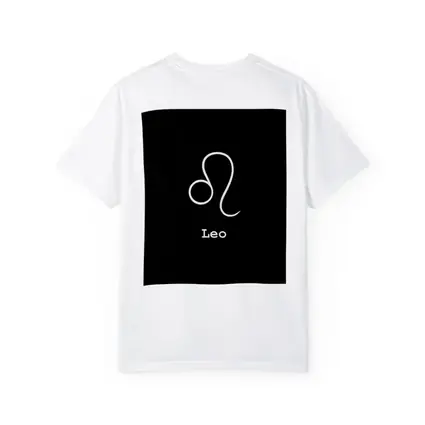 Leo Zodiac Symbol White On Black
