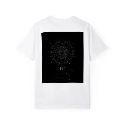 Leo Zodiac Wheel Constellation Black Background