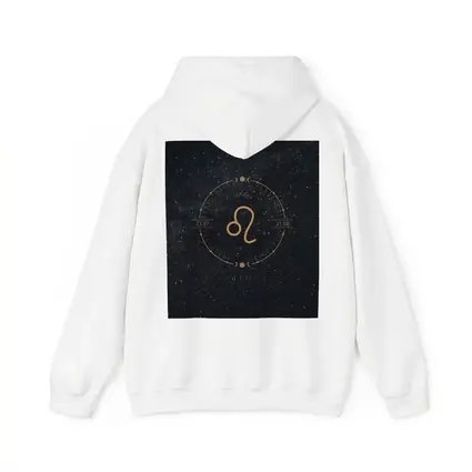 Leo Zodiac Sign Gold Dark Starry Background