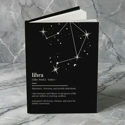 Libra Zodiac Constellation Definition Black Background